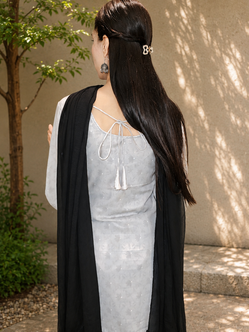 Grey & Black♣️ Farshi Salwar Suit