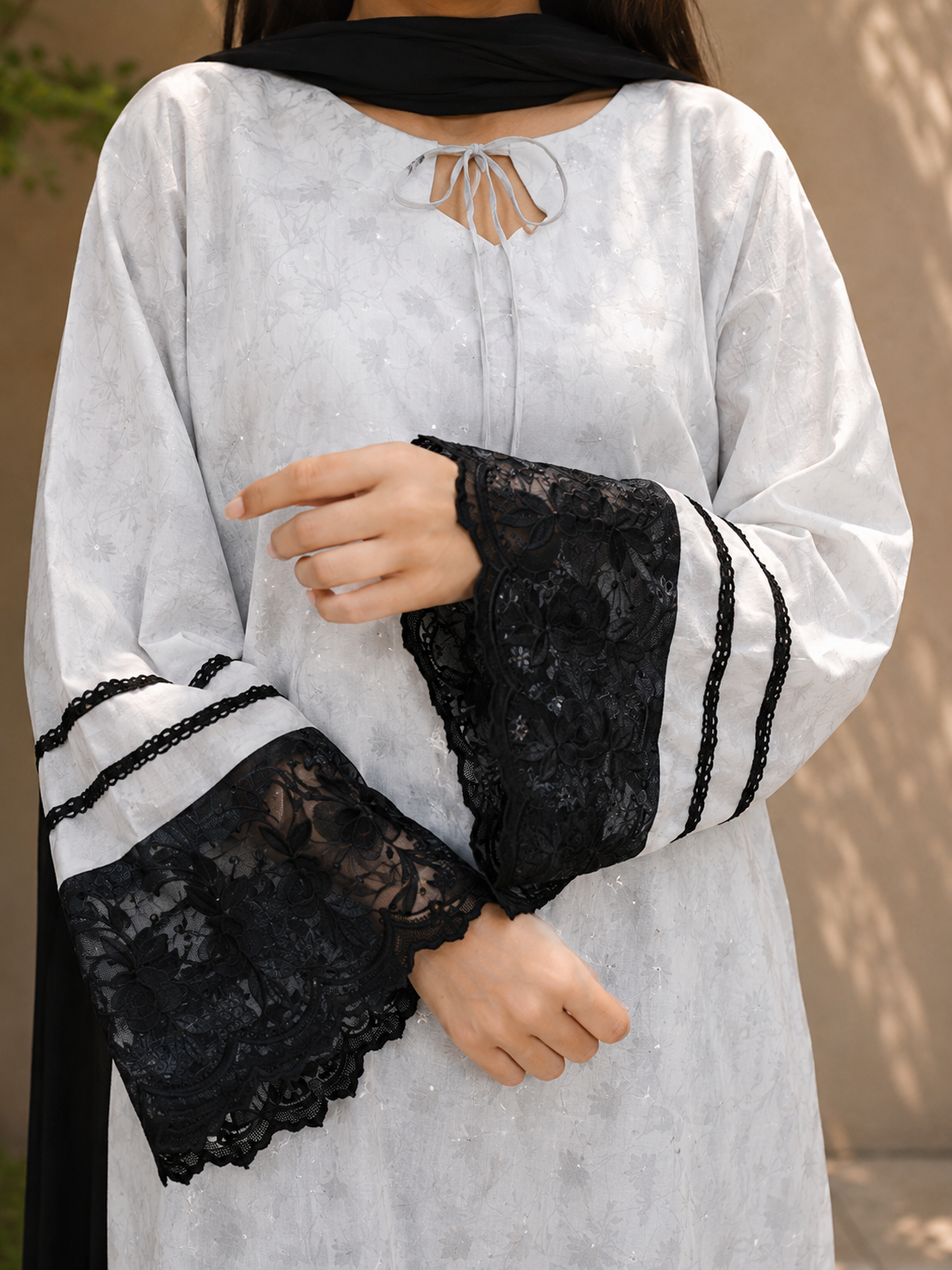 Grey & Black♣️ Farshi Salwar Suit