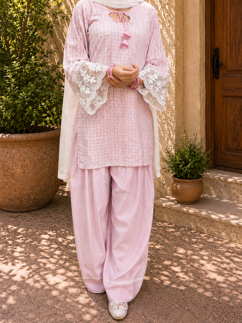 Lavender🌷 Farshi Salwar Suit