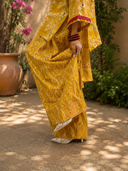Mustard🌻 Farshi Salwar Suit