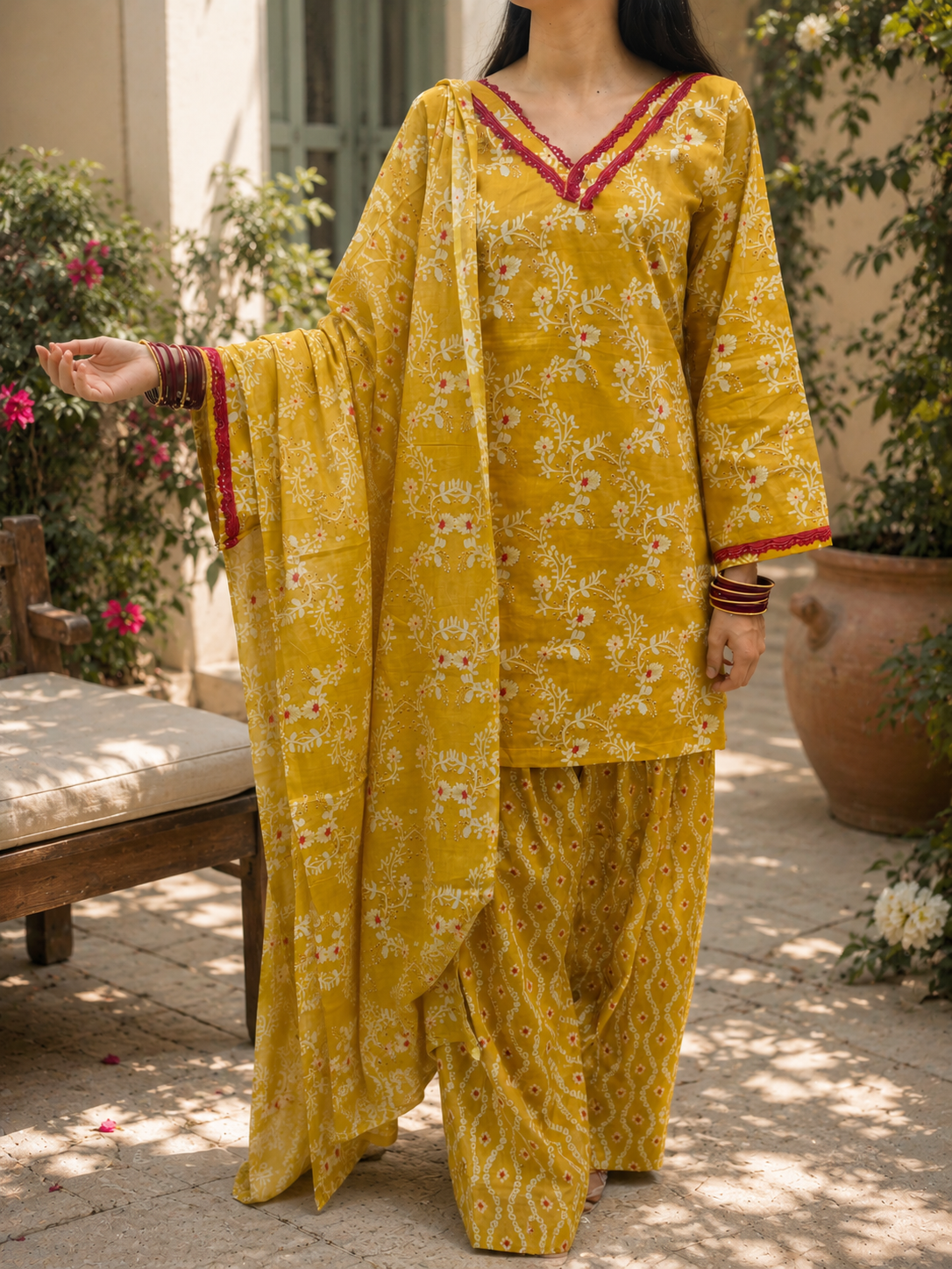 Mustard🌻 Farshi Salwar Suit