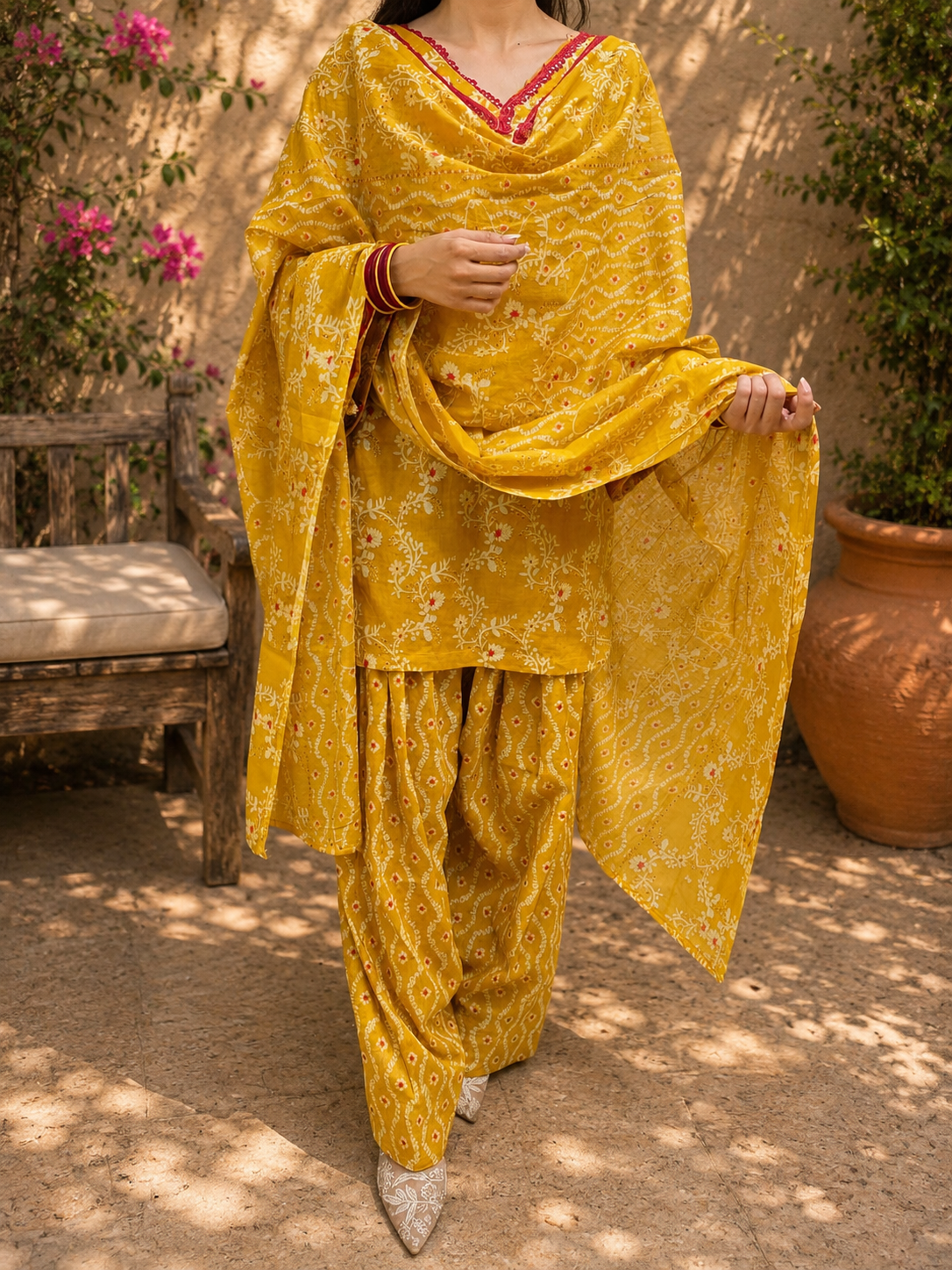 Mustard🌻 Farshi Salwar Suit
